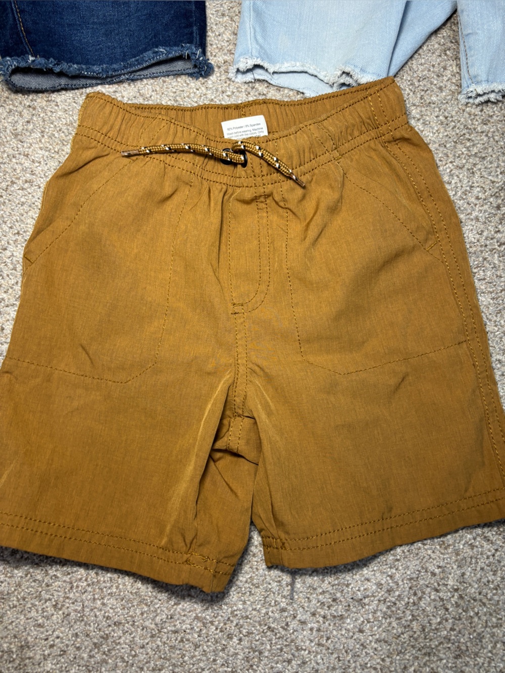 Lot of 5T shorts toddler boy little boy drawstring jorts khaki jean shorts - Picture 2 of 12